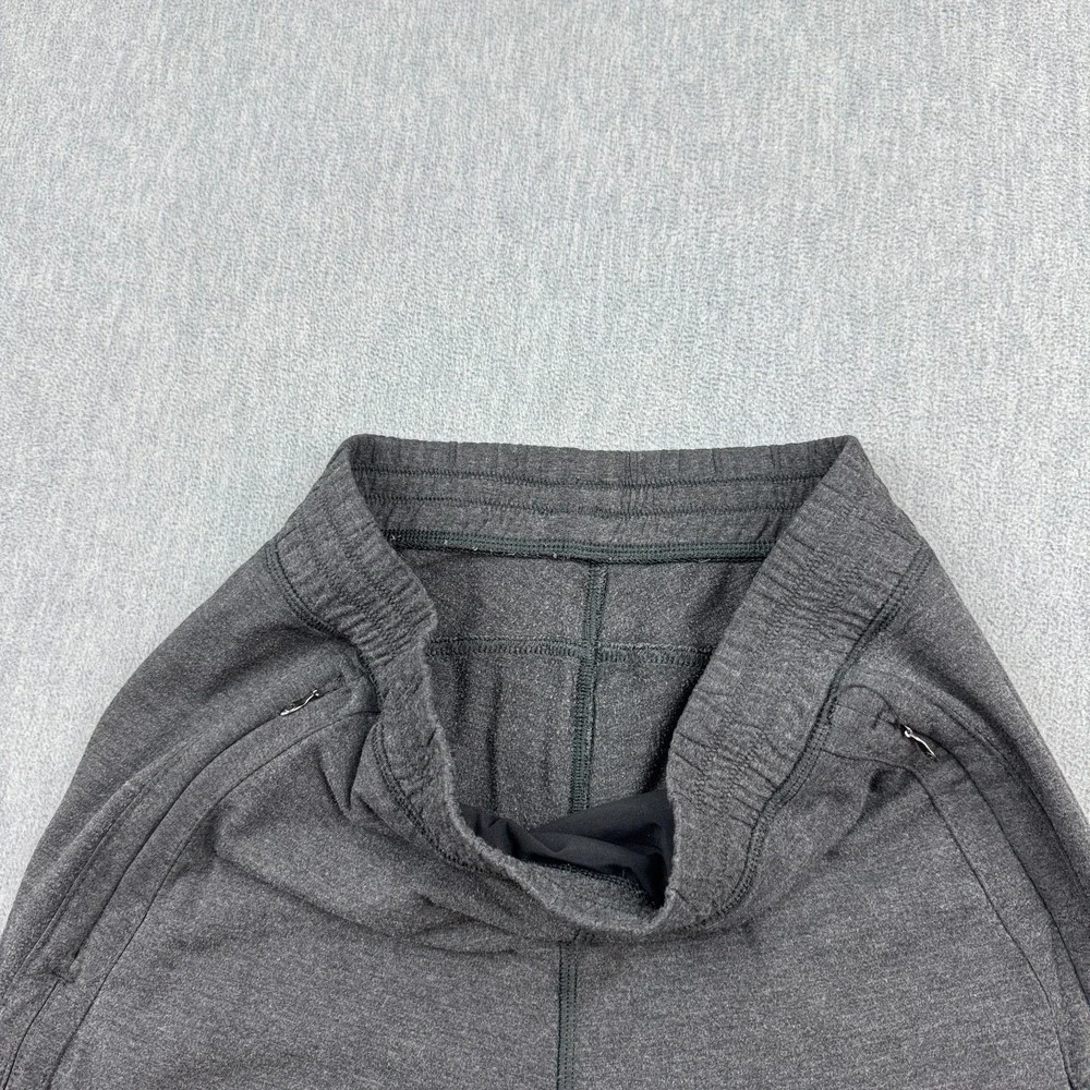 Lululemon Jogger Sweat Pants Womens 6 Gray Stretch Gym Yoga‎ Pockets Zip Casual